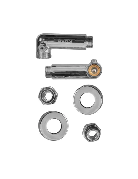 Кран для полотенцесушителя Koer KR.SET.550 запорный угловой, 1/2 дюйма, 2 шт