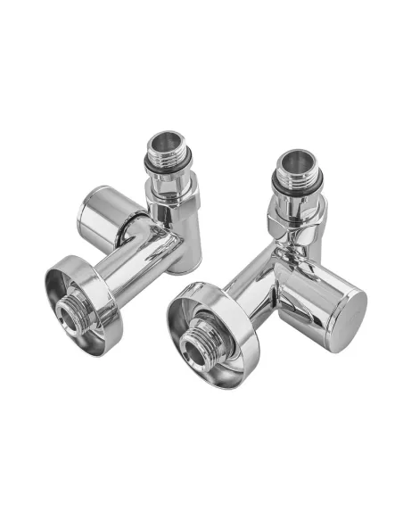 Кран для полотенцесушителя Koer KR.SET.551 под ТЭН угловой, 1/2 дюйма, 2 шт