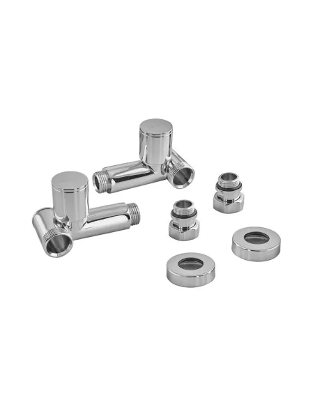 Кран для полотенцесушителя Koer KR.SET.551 под ТЭН угловой, 1/2 дюйма, 2 шт