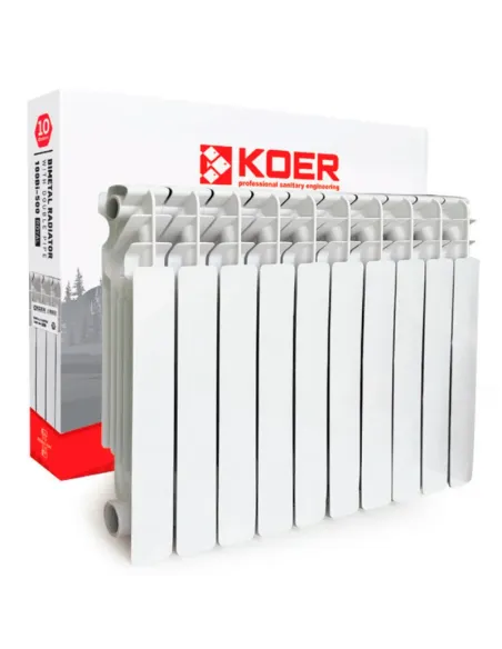 Радіатор біметалічний Koer 100 Bimetal-500 ROYAL, 10 секцій