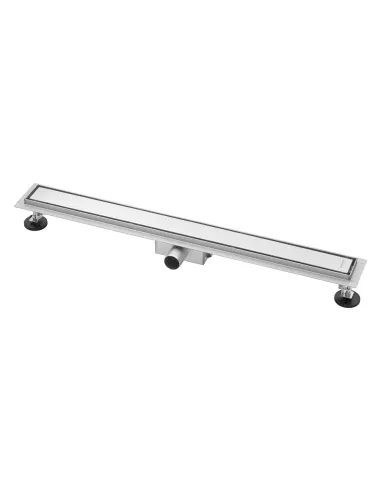 Душевой линейный трап Kroner KRP Eifel M80 Fliese, 100-155х840х140 мм, нержавеющая сталь, сухой затвор