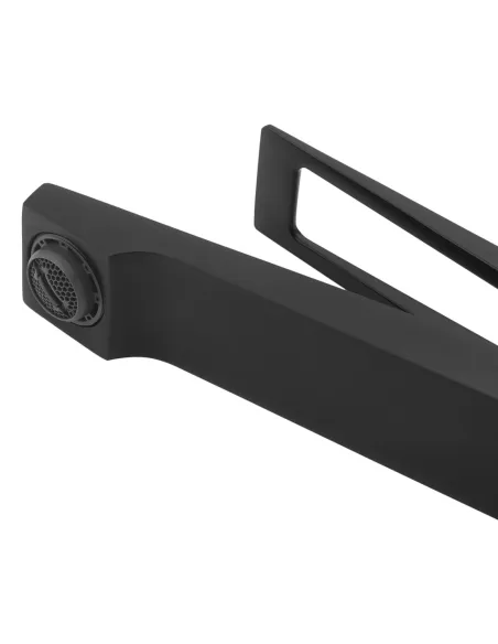 Змішувач для умивальника Kroner KRP Ersel - SCH0110BV з донним клапаном, одноважільний, чорний