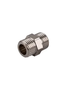 Ниппель Optimum NN112S 1/4 дюйма, нн, никелированный