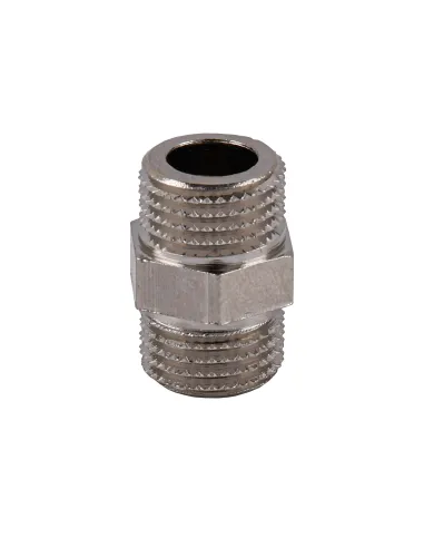 Ниппель Optimum NN112S 1/4 дюйма, нн, никелированный