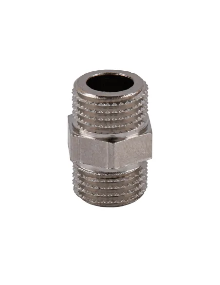 Ниппель Optimum NN112S 1/4 дюйма, нн, никелированный