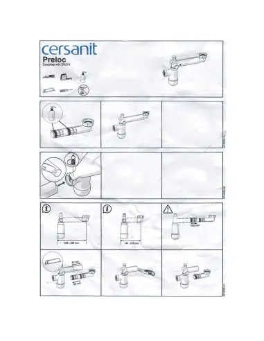 Сифон под мебельный умывальник Cersanit