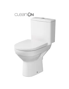 Унитаз компакт Cersanit 602 City New Clean On 011 3/5, сиденье дюропласт лифт, подвод воды снизу