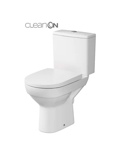 Унитаз компакт Cersanit 602 City New Clean On 011 3/5, сиденье дюропласт лифт, подвод воды снизу