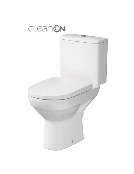 Унитаз компакт Cersanit 602 City New Clean On 011 3/5, сиденье дюропласт лифт, подвод воды снизу