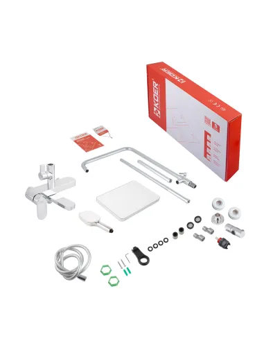 Душевая система Koer KB-56030-01 с изливом, хром
