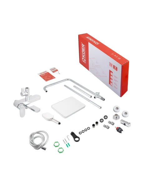 Душевая система Koer KB-56030-01 с изливом, хром