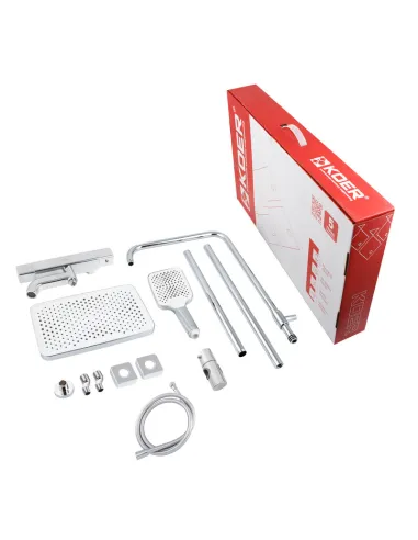 Душевая система Koer KB-57038-01 с термостатом, хром
