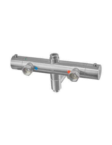 Душевая система Koer KI-57018-02 с термостатом, нержавеющая сталь