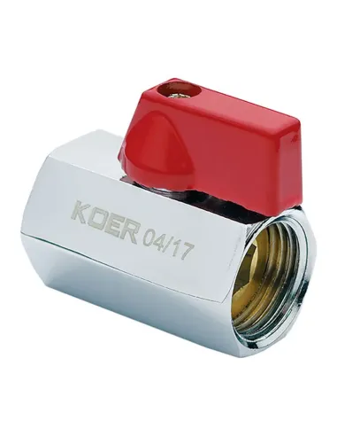 Кран шаровой прямой мини Koer KR.400 ГГБ 1/2 дюйма