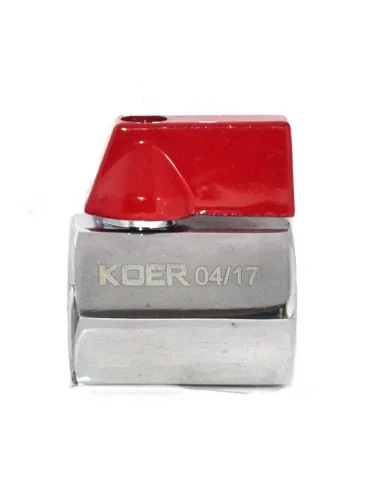 Кран шаровой прямой мини Koer KR.400 ГГБ 1/2 дюйма