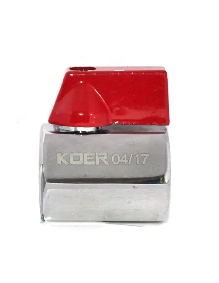 Кран шаровой прямой мини Koer KR.400 ГГБ 1/2 дюйма