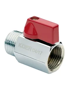 Кран шаровой прямой мини Koer KR.401 ГШБ 1/2 дюйма