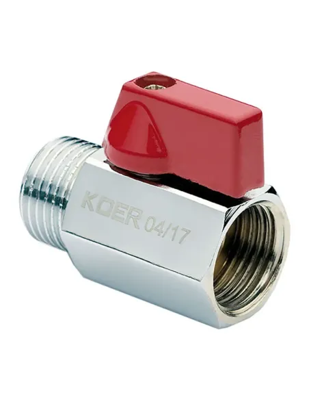 Кран шаровой прямой мини Koer KR.401 ГШБ 1/2 дюйма