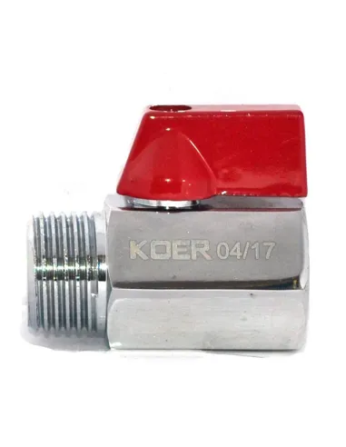 Кран кульовий прямої міні Koer KR.401 ГШБ 1/2 дюйма