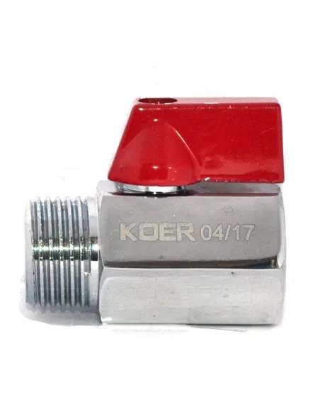 Кран шаровой прямой мини Koer KR.401 ГШБ 1/2 дюйма