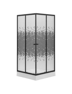Душевая кабина с низким поддоном Kroner KRP Eifel - Q.B.F.M.90x90 см, квадратная