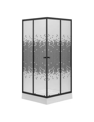 Душевая кабина с низким поддоном Kroner KRP Eifel - Q.B.F.M.90x90 см, квадратная