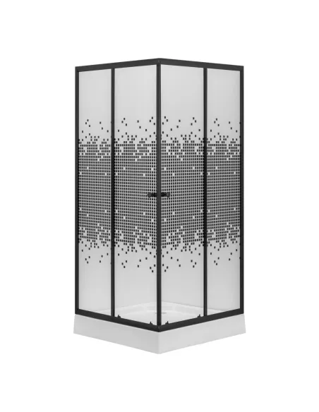 Душова кабіна з низьким піддоном Kroner KRP Eifel - Q.B.F.M.90x90 см, квадратна
