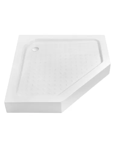 Душевая кабина с низким поддоном Kroner KRP Terra - T.C.F.С.90x90 см, пятиугольная