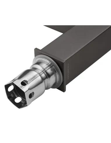 Смеситель для умывальника Kroner KRP Edelstahl Kubus - PVD010, нержавеющая сталь, однорычажный,