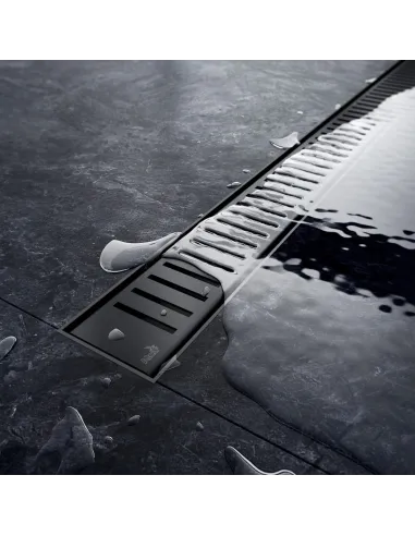 Душевой трап Alcaplast APZ10Black-750M, мокрый затвор