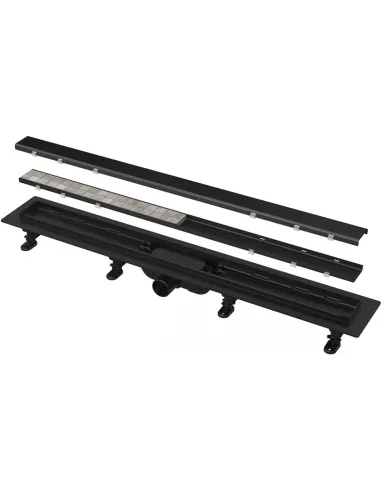 Душевой трап Alcaplast APZ19Black-850 Double, мокрый затвор