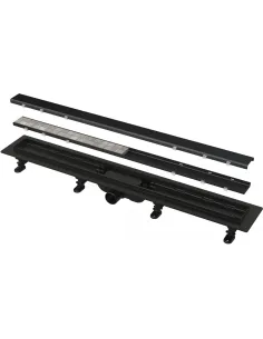 Душевой трап Alcaplast APZ19Black-950 Double, мокрый затвор