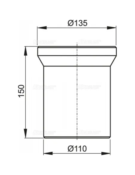 Насадка для унитаза Alcaplast A91-150 150 мм