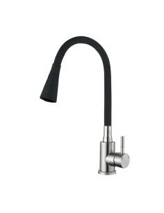 Смеситель для кухни с гибким изливом Wezer EKO4Y-01B, черный