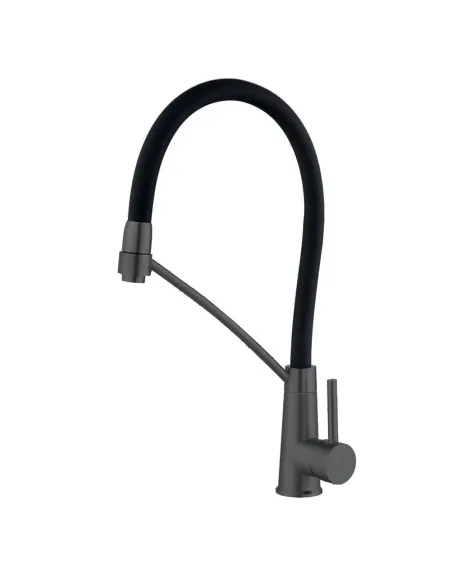 Смеситель для кухни с гибким изливом Wezer EVO4X-01-BLACK