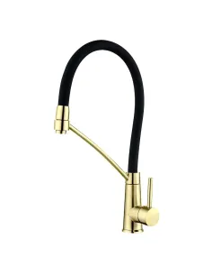 Смеситель для кухни с гибким изливом Wezer EVO4X-01-GOLD