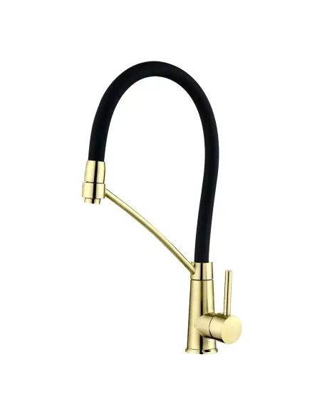 Смеситель для кухни с гибким изливом Wezer EVO4X-01-GOLD