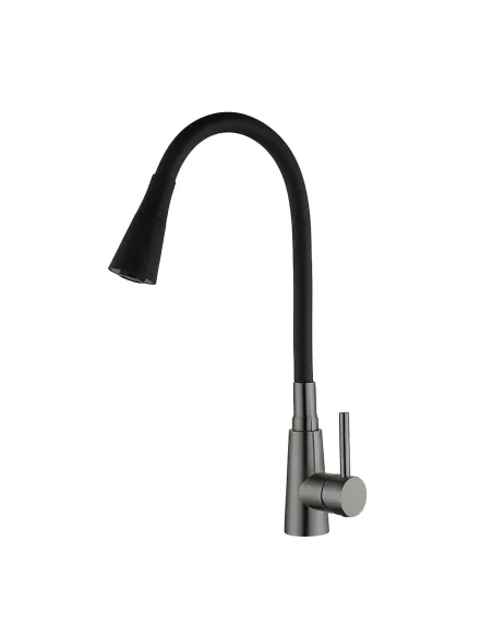 Смеситель для кухни с гибким изливом Wezer LIL4-18B-GUNGREY