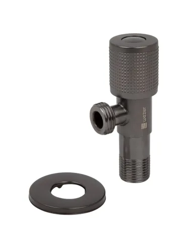 Приборный кран угловой Wezer SOL20A-19-GUNGREY 1/2 дюйма