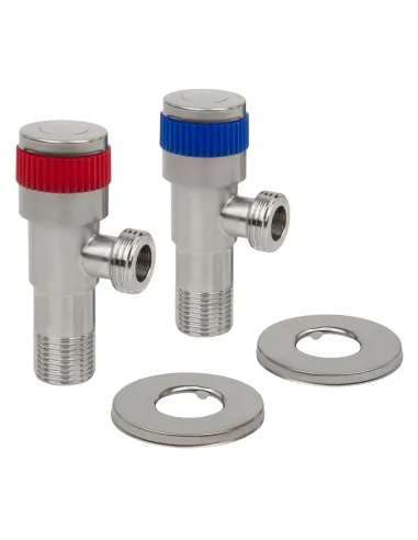 Приладовий кран кутовий Wezer SOL22A-20-TWIN 1/2 дюйми, 2 шт
