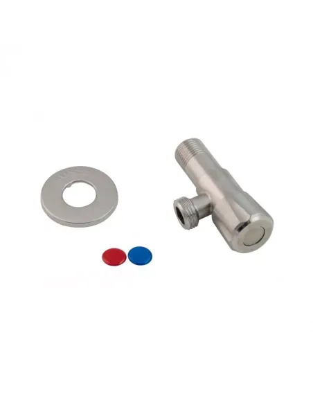 Приладовий кран кутовий Wezer SOL21B-15 1/2 x 3/4 дюйми