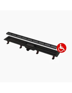 Душевой трап Alcaplast APZ10Black-950M, мокрый затвор