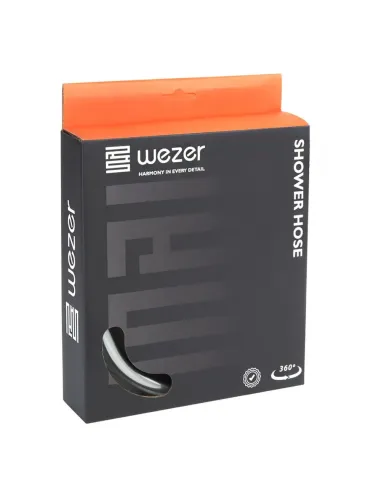 Шланг для душу Wezer WKR-016-150 silicone, сірий, 150 см
