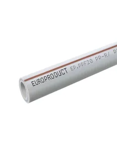 Труба полипропиленовая Europroduct PPR 25×4.2 мм, армированная базальтовым волокном