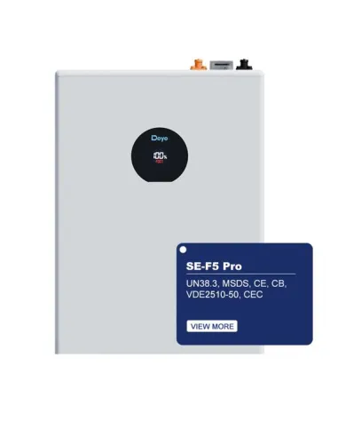 Аккумуляторная батарея Deye SE-F5 Pro-C LiFePO4 5,12 кВт·ч, 51,2 В, 100 А·ч