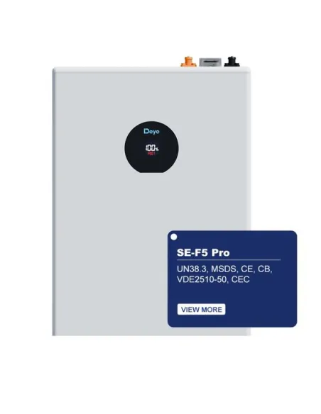 Аккумуляторная батарея Deye SE-F5 Pro-C LiFePO4 5,12 кВт·ч, 51,2 В, 100 А·ч