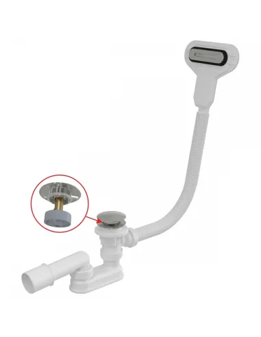 Сифон для ванни Alcaplast A516CKM, з плоским переливом, Click-Clack, 57 мм