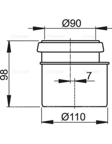 Ремкоплект для сливного бачка унитаза Alcaplast M907