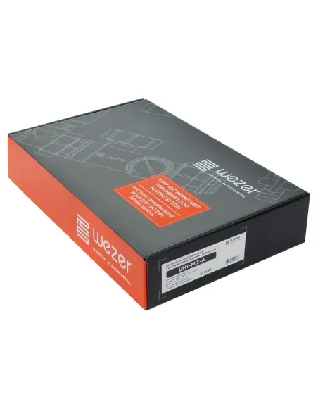 Змішувальна група Wezer UFH-MIX-A для теплої підлоги, 1 дюйм, із кутовим термостатичним краном