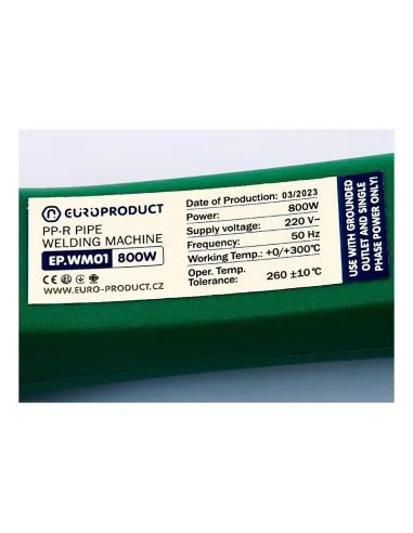 Паяльник для пластиковых труб Europroduct EP.WM01, 20-40 мм